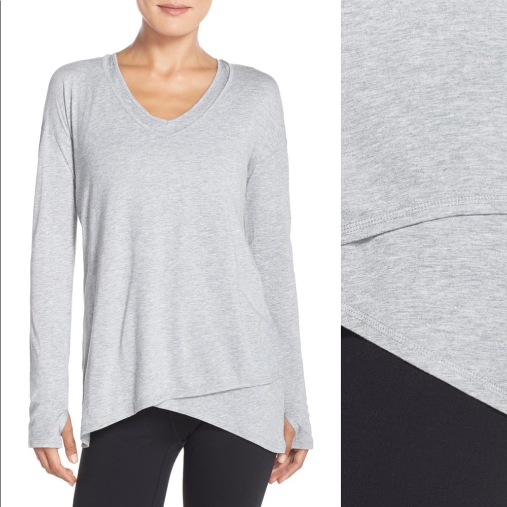 Zella Shadow Cutout Long sleeve Tee